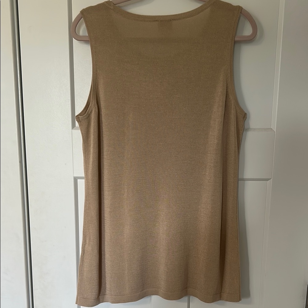 Chico's Tan Sleeveless Tank Top - Picture 6 of 8